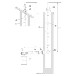 Almeva LIL/STARR Standard-Bausatz AS-U-KS-1C NW 110 / 160 Flachdach