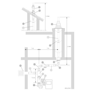 Almeva LIL/STARR Standard-Bausatz AS-U-S-6 NW 125 / 180 Flachdach