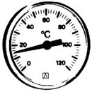 Meier Tobler Thermometer mit Edelstahltauchhülse...