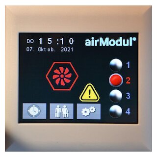 Meier Tobler airModul Bedieneinheit Touch-Panel Farb-Display