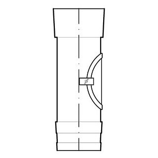 Rohr m.Putzöffnung V4Ax103mm