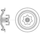 Verschlussdeckel Festbrennstoff 153mm