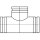 Abzweiger 90° mit Sattel zentriert 80mm