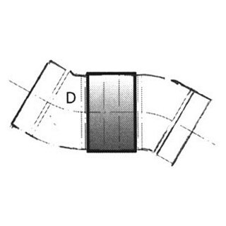 Verbindungsrohr für Formstück d= 80mm