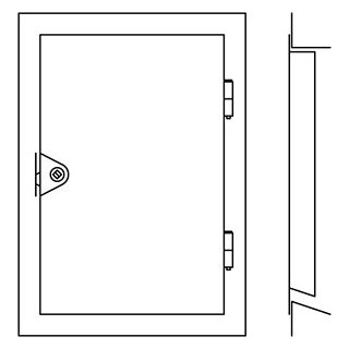 Revisionstüre doppelt verzinkt 250x300