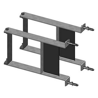 Wandhalterung f. Vert. DN 40