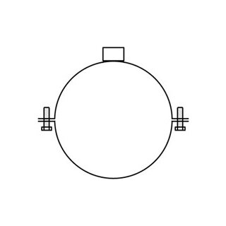 Rohrschelle verzinkt 3/4 180mm