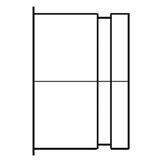 Stutzen mit Bord 100mm