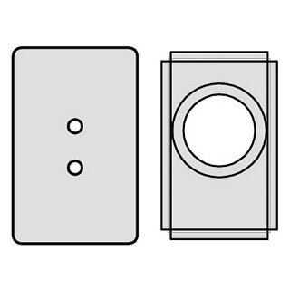 Putzkiste Türe verstellbar V4A 153mm