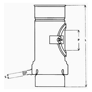 Kondensatabscheider mit PD V4A 120mm