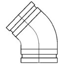 Bogen 45° gepresst 100mm