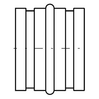 Muffe für Rohre 125mm