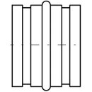 Muffe für Rohre 125mm