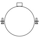 Rohrschelle verzinkt 1/2 120mm