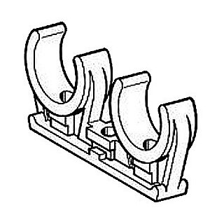 Rohrclips 14/15mm doppelt