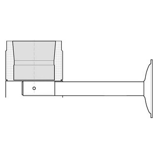 Russackauflage 500mm Massiv V4A 153mm