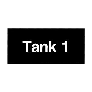 Bezeichnungsschild Tank 4