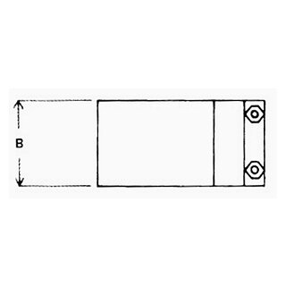 Kesselbride mit Einlage V4A 128mm