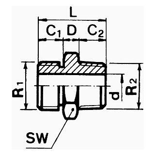 Anschlussnippel ANA 11/2"