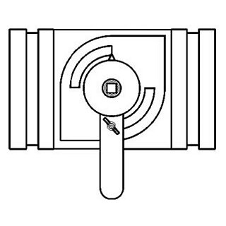 Drosselklappe mit Sicke 160mm