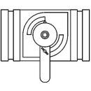 Drosselklappe mit Sicke 160mm