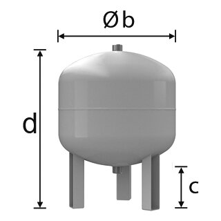 Reflex Vorschaltgefäss V 60, 10bar