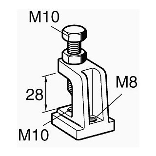 Sikla Trägerklammer TCS I M10/M10