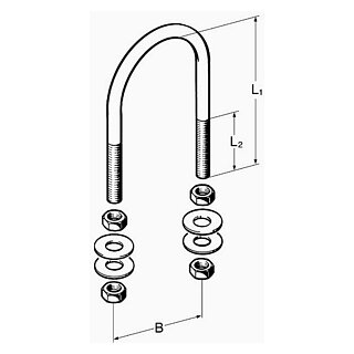 Sikla Rundstahlbügel M10-21/2"