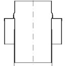 Dilatations-Stuzen rund Cn 303mm