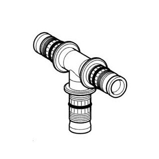 Mepla T-Stück 90° 75