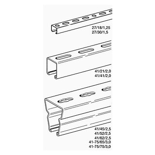 Montageschiene 41/41/2.0 L=6m