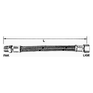 Panzerschlauch 5/4" - 0.3m F/L