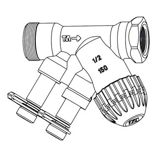 IMI TBV-C Kompaktregelventil TBV-C Eckig DN 15 / Kvs 0.9