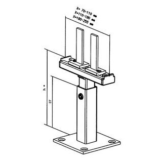 Meier Tobler SK-Bodenständer 150/N 120-W/110-180