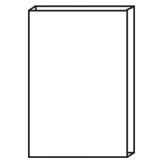 De Dietrich Elcalor Whiteline Küchenfrontabdeck. Holz, weiss besch. 547x758x18mm