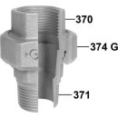 GF Verschraubung, flachdichtend, Nr. 331 3/8 verzinkt