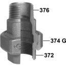 GF Verschraubung, flachdichtend, Nr. 335 1 1/2 verzinkt