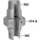 GF Verschraubung, kegelig dichtend, Nr. 344 1 1/2 schwarz