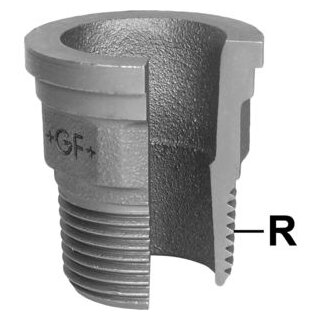 GF Einlegteil, flachdichtend, Nr. 371 3/4 verzinkt