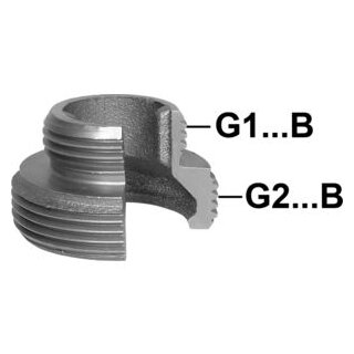 GF Einschraubteil, flachdichtend, Nr. 373 3/4 verzinkt