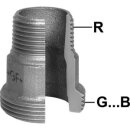GF Einschraubteil, flachdichtend, Nr. 376 1 1/4 verzinkt